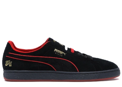 Pre-owned Puma Suede Fubu 50th Anniversary In  Black/high Risk Red