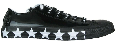 Pre-owned Converse Chuck Taylor All Star Ox Miley Cyrus Black White Stars (women's) In Black/white