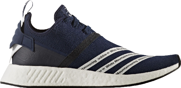 Omkostningsprocent laser Fugtig Pre-owned Adidas Originals Nmd R2 White Mountaineering Navy In Collegiate  Navy/running White-running White | ModeSens