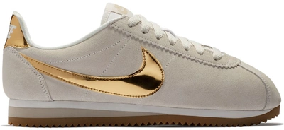 Pre-owned Nike Classic Cortez Phantom Metallic Gold (women's) In Phantom/string-gum Light Brown-metallic Gold