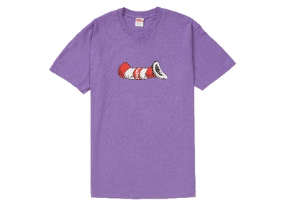 Pre-owned Supreme  Cat In The Hat Tee Purple