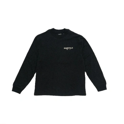 Pre-owned Fear Of God  Essentials Long Sleeve Photo T-shirt Black