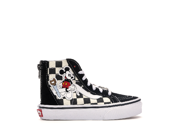 vans checkerboard mickey mouse