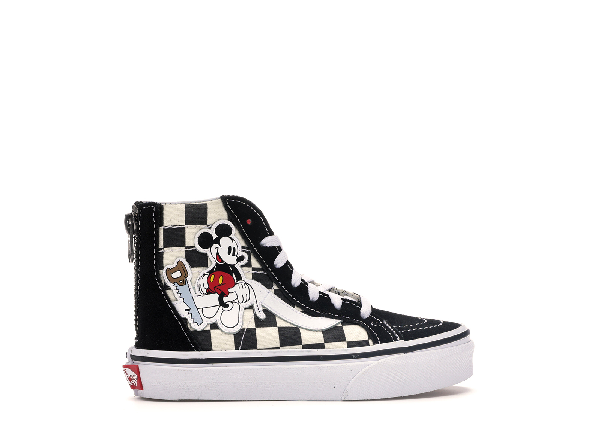 mickey mouse checkered vans