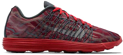 Pre-owned Nike  Flyknit Lunar 3 Undercover Gyakusou Red In Red/gym Red-black Pine-light Charcoal