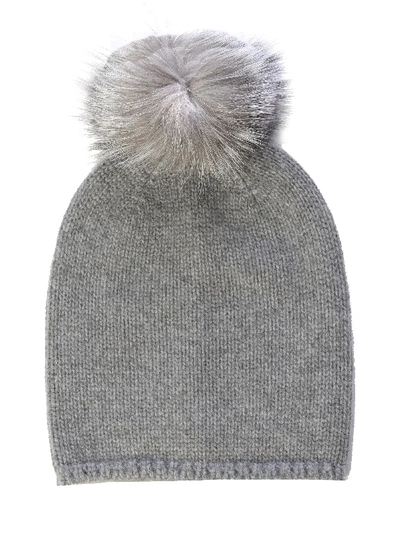 Shop Max Mara Grey Cashmere Hat