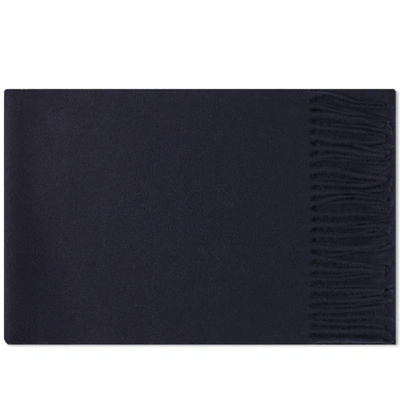Shop Norse Projects Lambswool Scarf In Blue