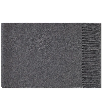 Shop Norse Projects Lambswool Scarf In Grey