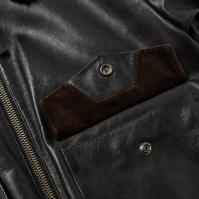 Shop Acne Studios Lazlo Shearling Jacket In Black