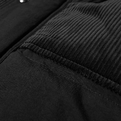 Shop Acne Studios Orfeo Canvas Down Jacket In Black