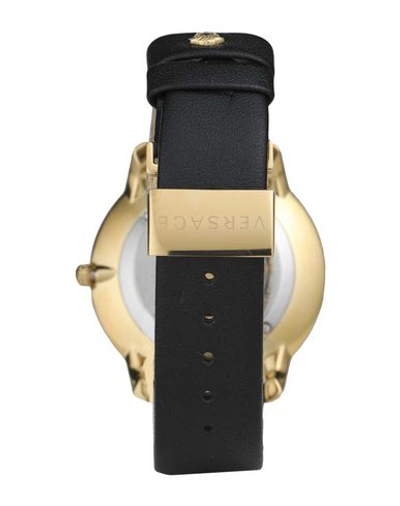 Shop Versace Wrist Watch In Black