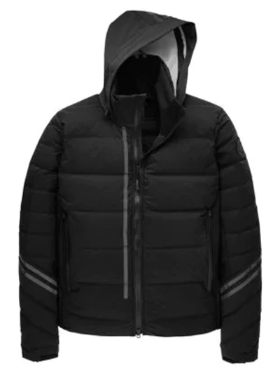 Shop Canada Goose Hybridge Slim-fit Down Jacket In Black