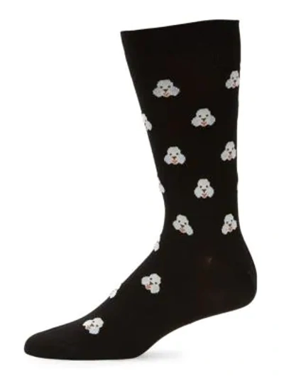 Shop Paul Smith Men's Doggo Socks In Black