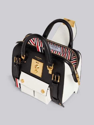 Shop Thom Browne Mini Rwb-detail Mrs. Thom Backpack In Black