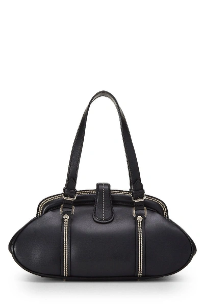 Pre-owned Dior Black Leather Frame Bag