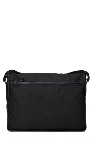 Pre-owned Prada Black Nylon Messenger Bag