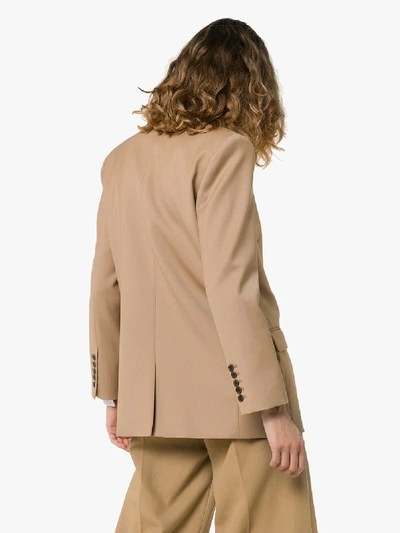 Shop Nili Lotan Diane Tailored Blazer In Brown