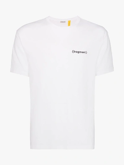 Shop Moncler Genius 7 Moncler Fragment Logo Print T-shirt In White