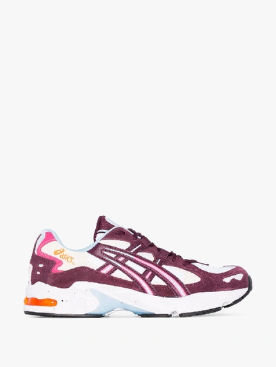 Shop Asics Magenta Gel-kayano 5 Og Low Top Sneakers In White