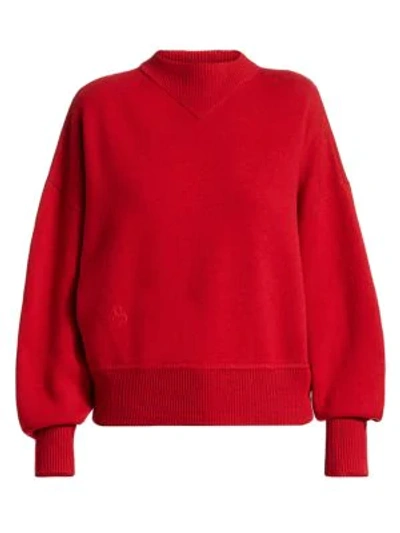 Shop Isabel Marant Étoile Karl Mini Logo Sweatshirt In Red