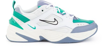 Shop Nike M2k Tekno Trainers In Platinum Tint/sail-lucid Green