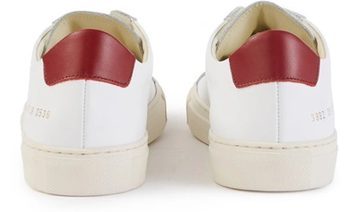 Shop Common Projects Achille Retro Trainers In White & Red
