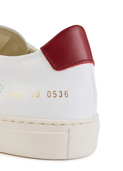 Shop Common Projects Achille Retro Trainers In White & Red