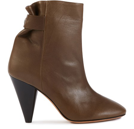 Isabel Marant Lystal Boots With Heels In Khaki | ModeSens