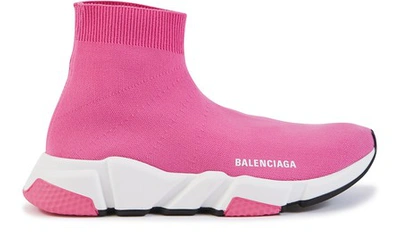 Shop Balenciaga Speed Leather Trainers In 5000