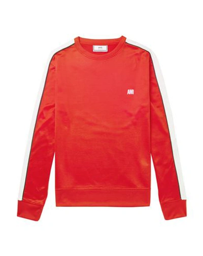 Shop Ami Alexandre Mattiussi Sweatshirts In Red