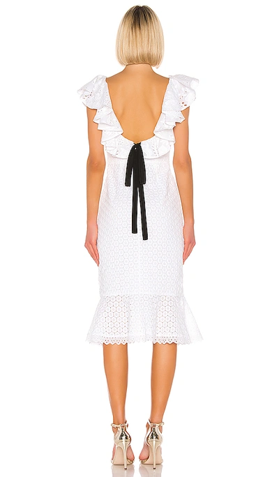 Shop Saloni Ella Cotton Dress In White