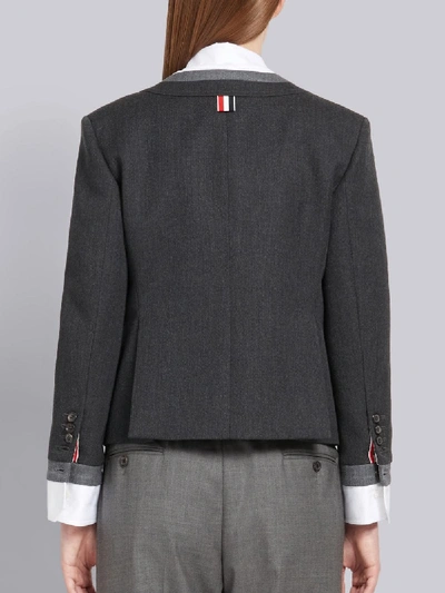 Shop Thom Browne Trompe L'oeil Suit Sport Coat In Grey