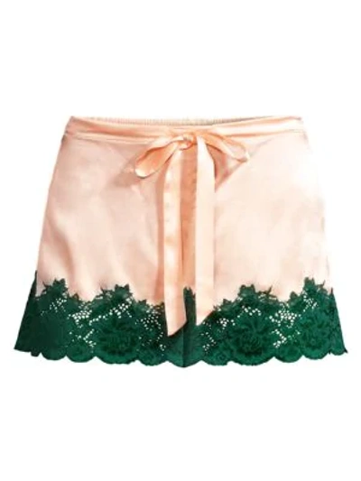 Shop Ginia Women's Lace-trimmed Shorts In Light Pink