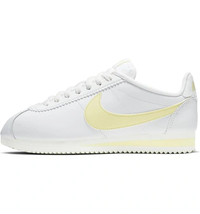 Shop Nike Classic Cortez Sneaker In Summit White/ Bicycle Yellow