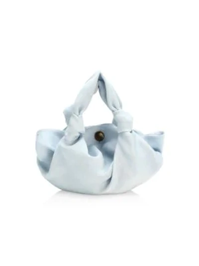Shop The Row Women's Ascot Two Washed Satin Hobo Bag In Sky Blue