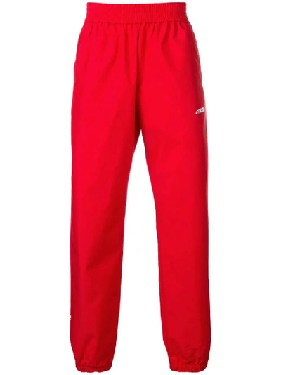 Shop Heron Preston Track Pants In Red