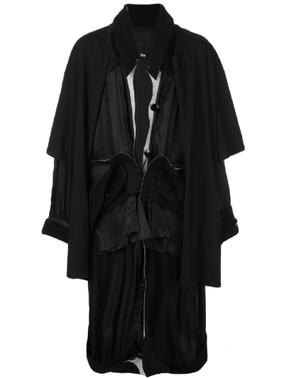 Shop Raf Simons Draped Jacket In Black