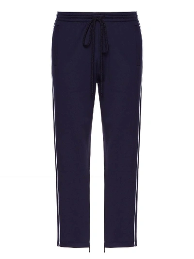 Shop Valentino Drawstring Trousers In Black