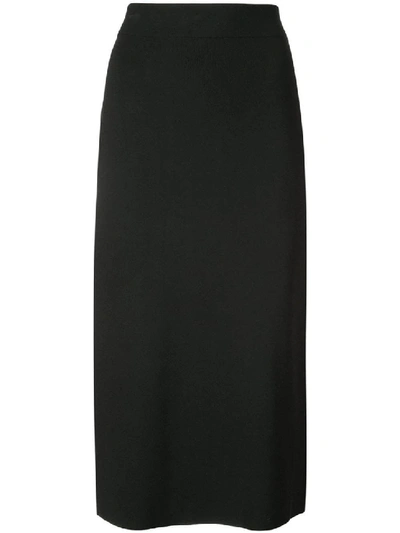 Shop The Row Black Women's Midi Pencil Skirt