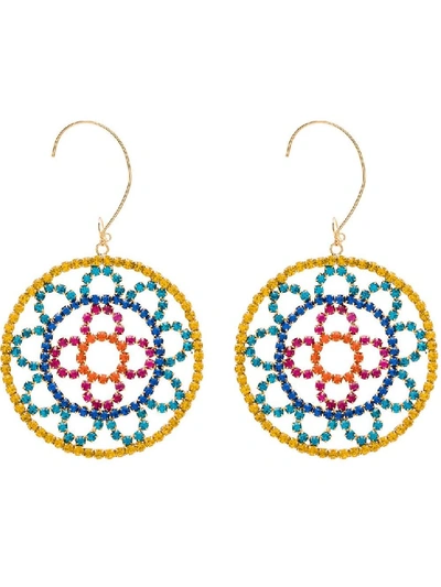 Shop Area Crystal Cupchain Crochet Earrings In Not Applicable