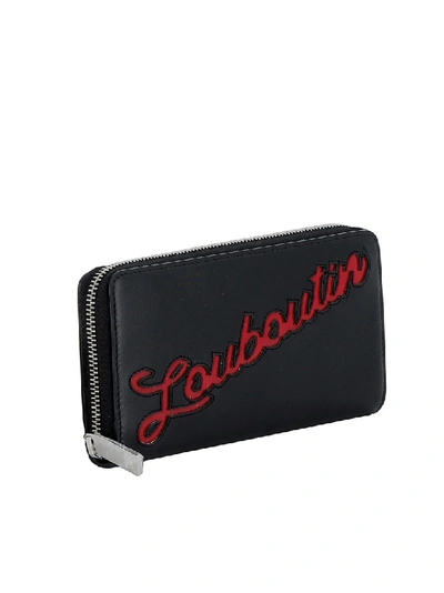 Shop Christian Louboutin Panettone Wallet In Black