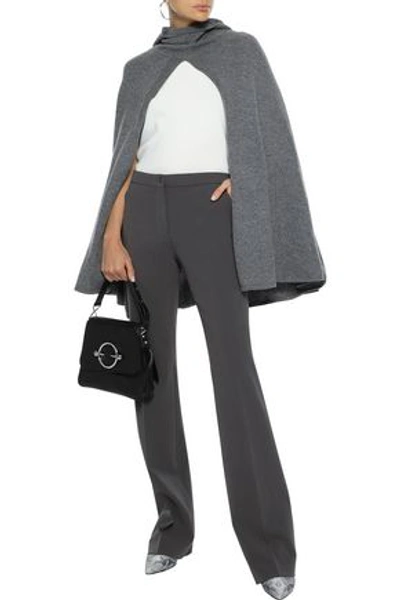 Shop Le Kasha 1918 Madison Split-front Cashmere Hooded Cape In Anthracite