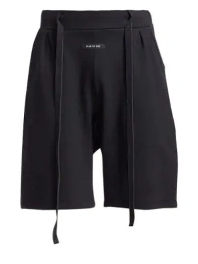Shop Fear Of God Sixth Collection Relaxed Lounge Shorts In Black
