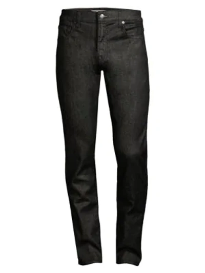 Shop 7 For All Mankind Adrian Slim-fit Jeans In Raw Black