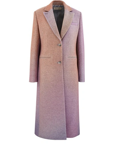 Shop Nina Ricci Long Wool Coat In M9225