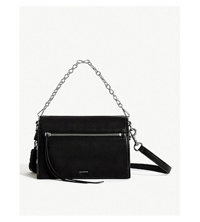 Shop Allsaints Tan Miki Crossbody In Black