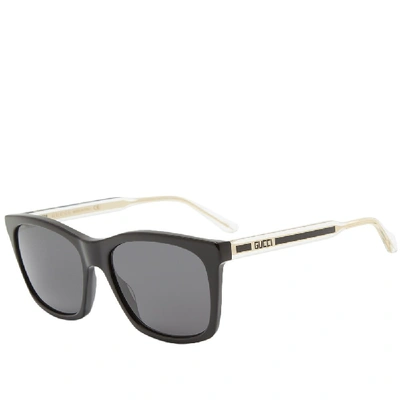 Shop Gucci Anima Decor Sunglasses In Black