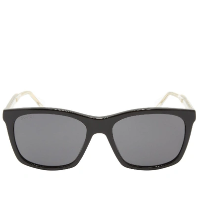 Shop Gucci Anima Decor Sunglasses In Black