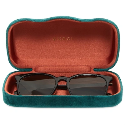 Shop Gucci Ultra Light Acetate Sunglasses In Black