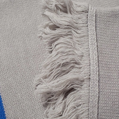 Shop Ader Error Basic Stripe Scarf In Grey